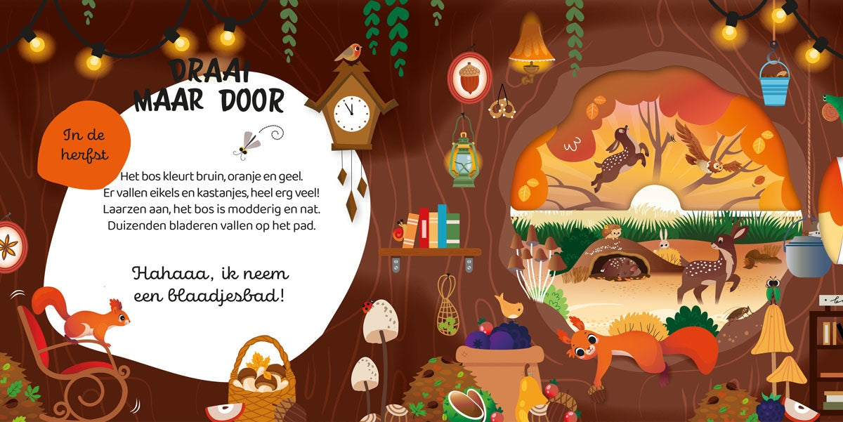 Draai maar door in het bos