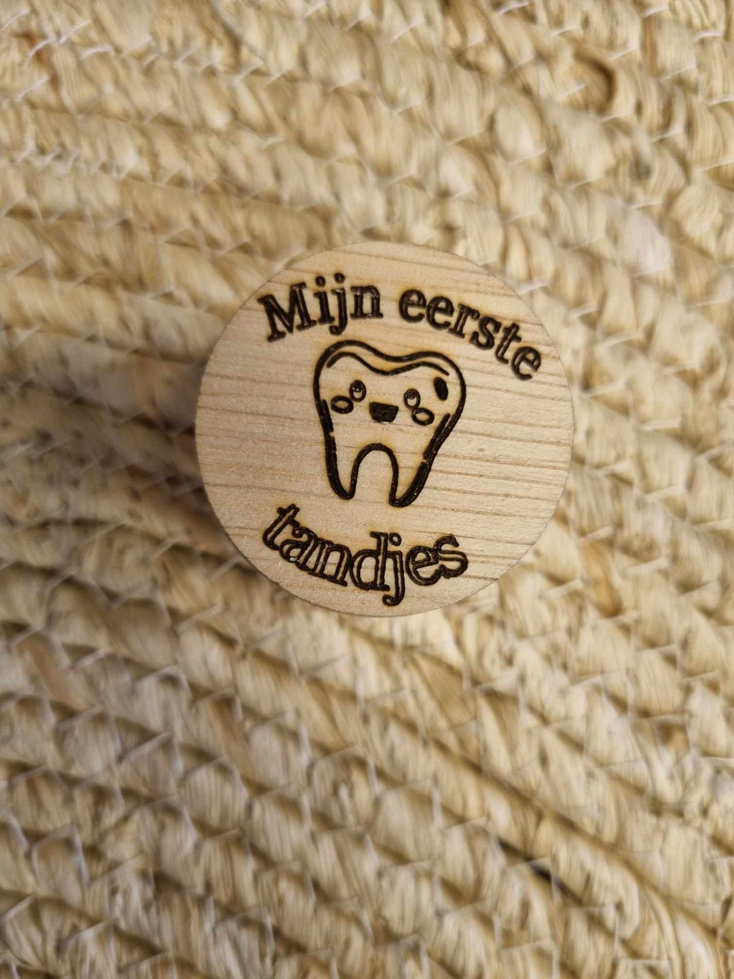 Tandendoosje gegraveerd 'Mijn eerste tandjes'