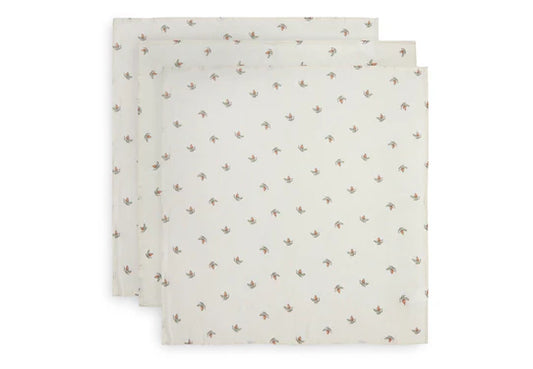 Jollein Hydrofiele doek Small 70x70 cm Roseship (3-pak)