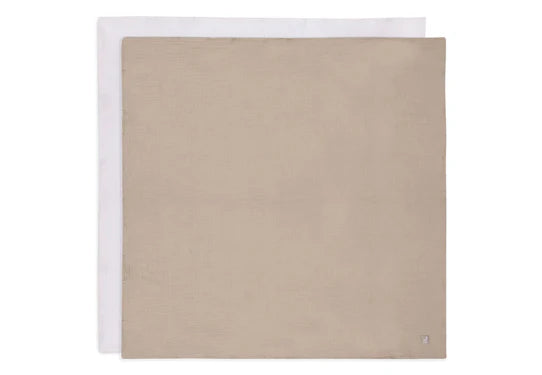 Jollein Hydrofiele doek Large 115x115 cm Olive Green/Ivory