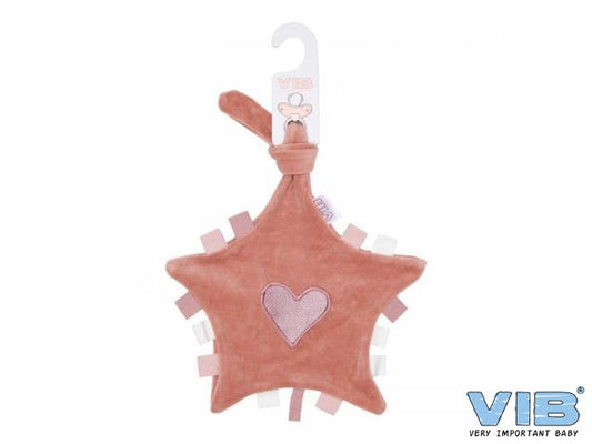 VIB tutteldoekje hart oud roze