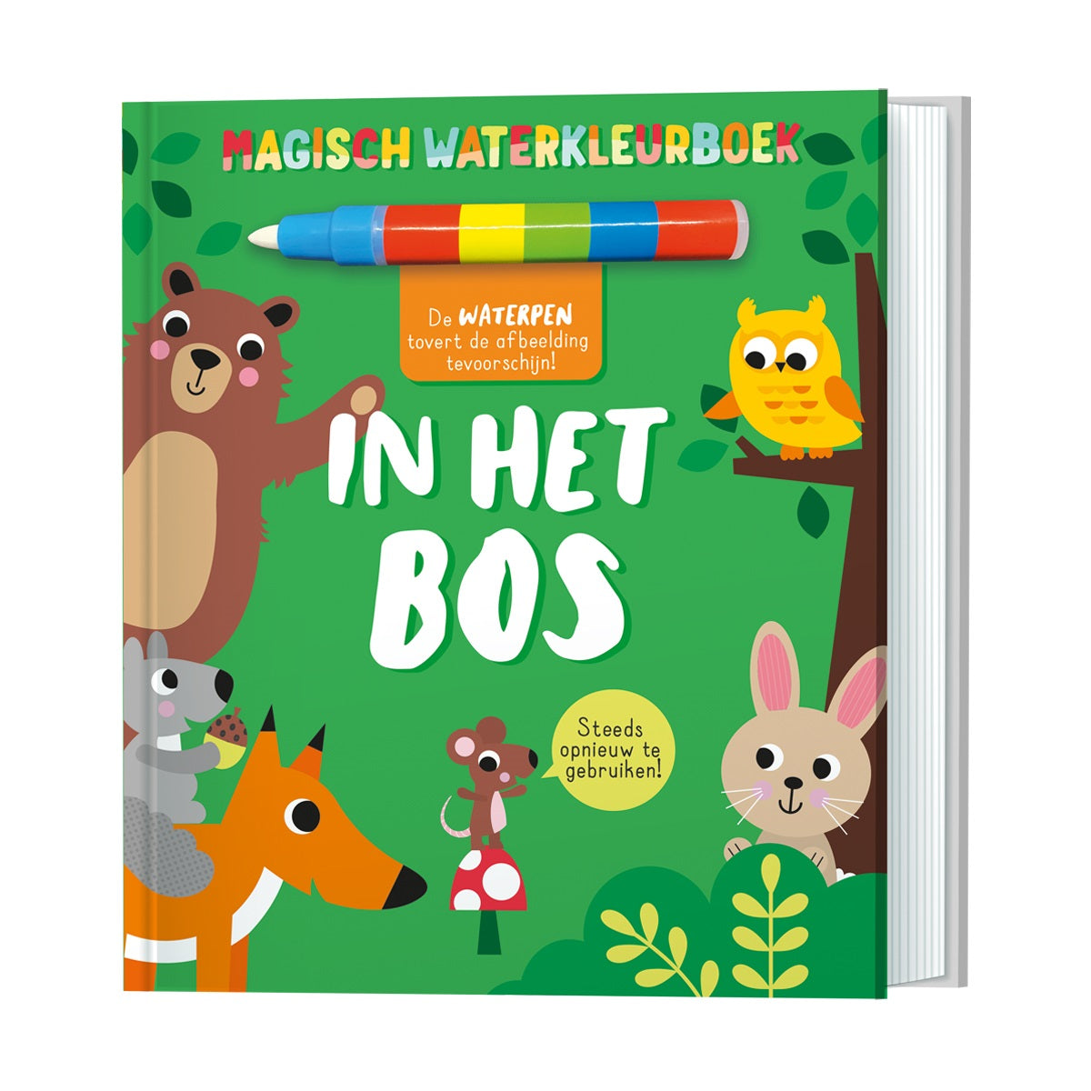 Magisch waterkleurboek In het bos