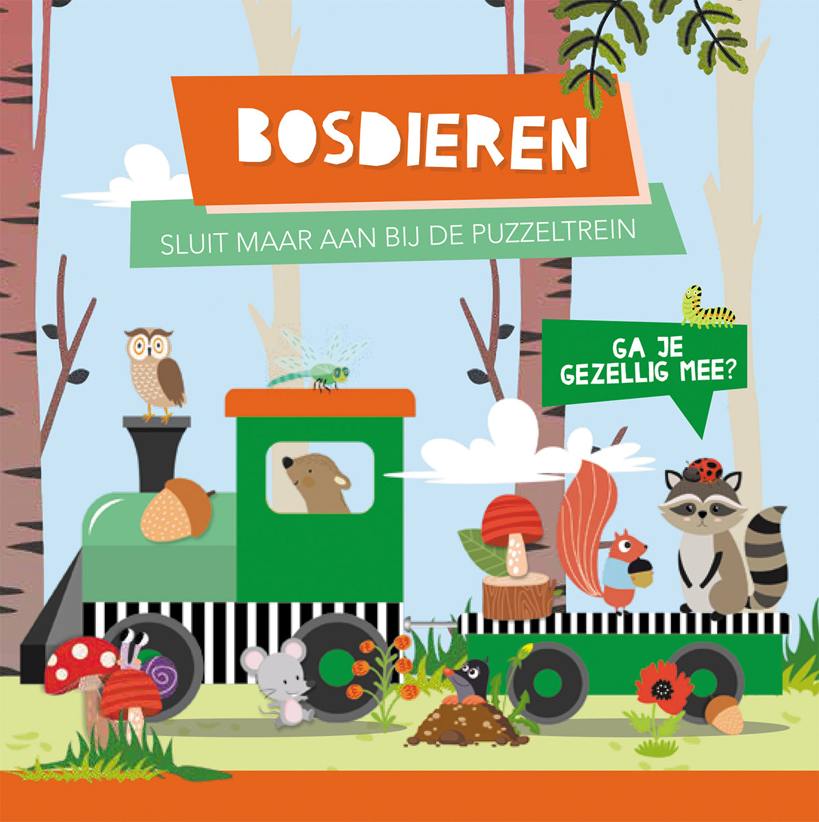 Puzzeltrein Bosdieren + boekje