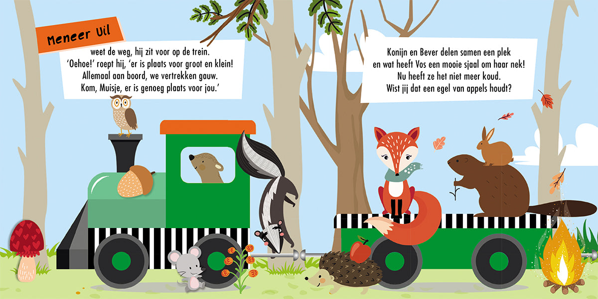 Puzzeltrein Bosdieren + boekje