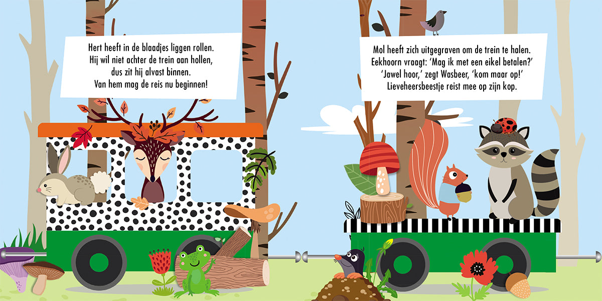 Puzzeltrein Bosdieren + boekje