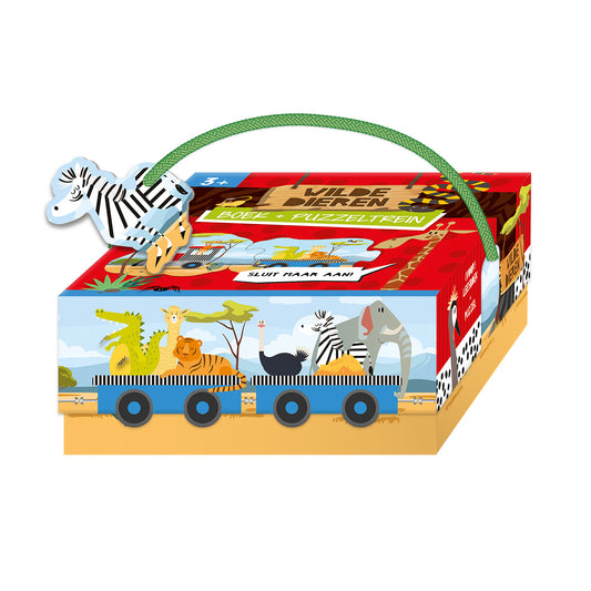 Puzzeltrein Wilde dieren + boekje