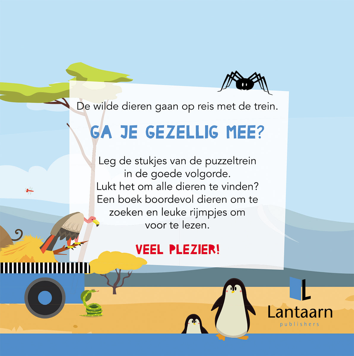 Puzzeltrein Wilde dieren + boekje