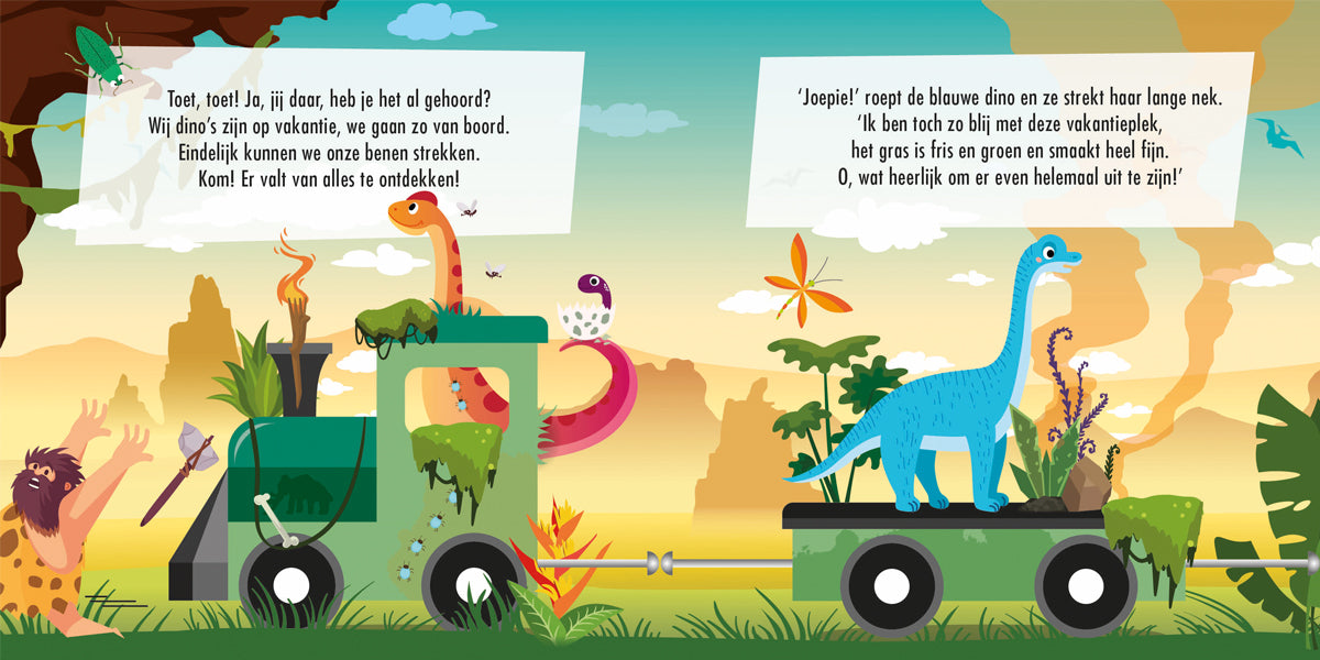 Puzzeltrein Dino's + boekje