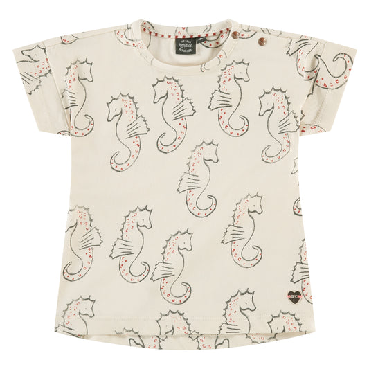 Babyface shirtje zeepaard ivory