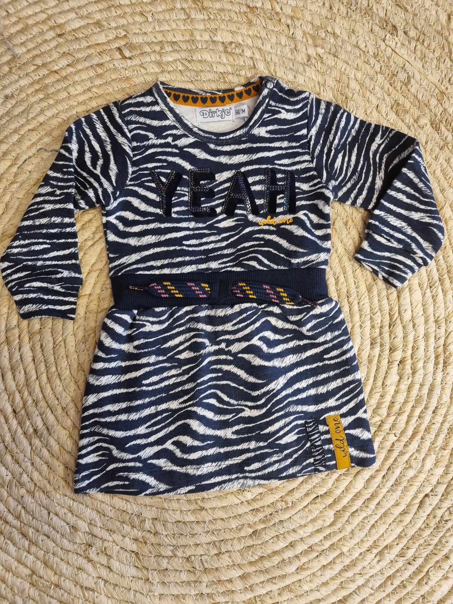 Dirkje jurkje zebra print mt 56