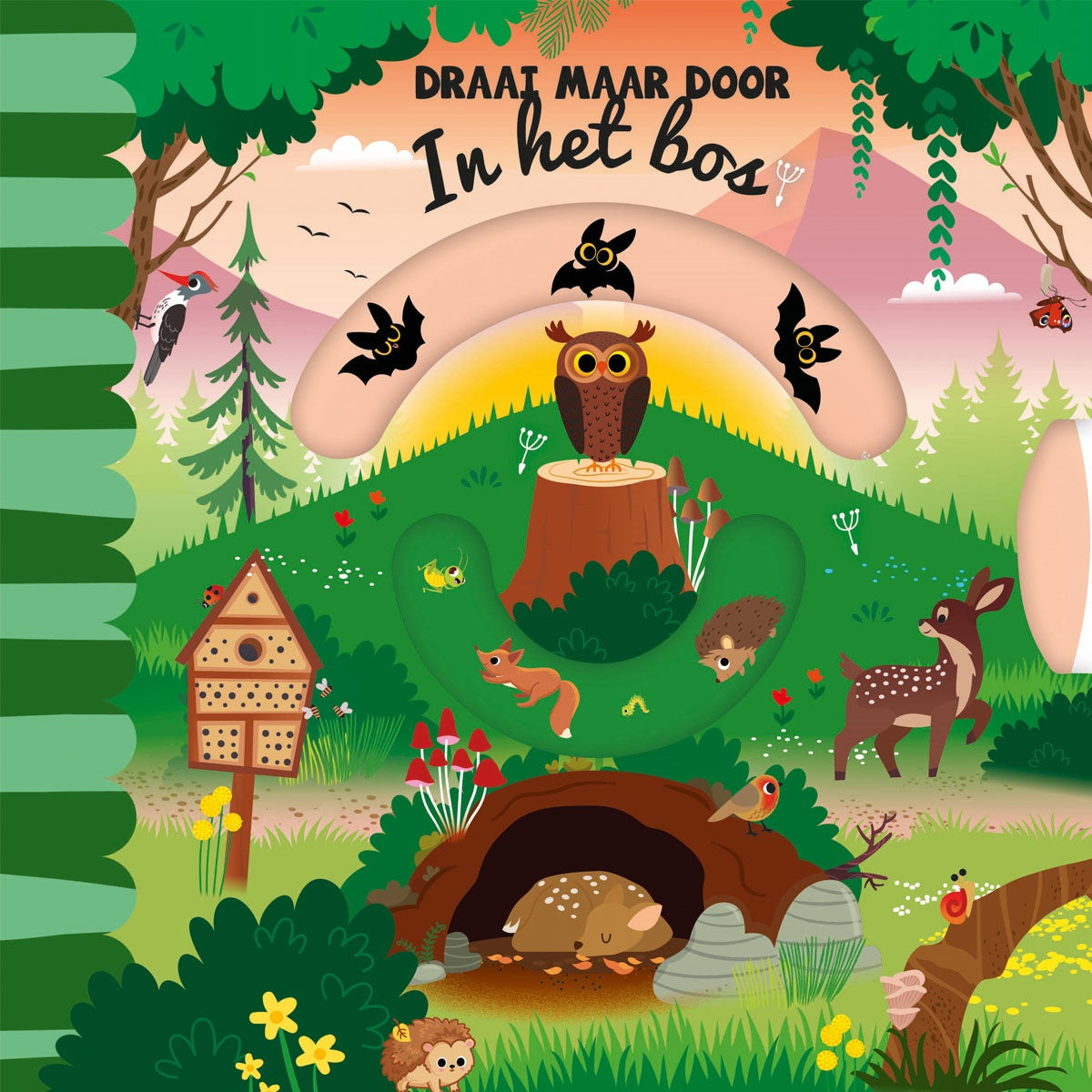 Draai maar door in het bos
