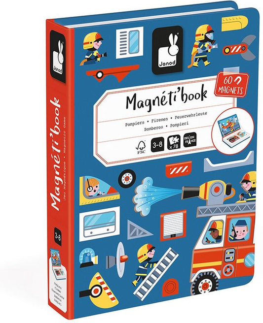 Janod Magneetboek - Brandweer