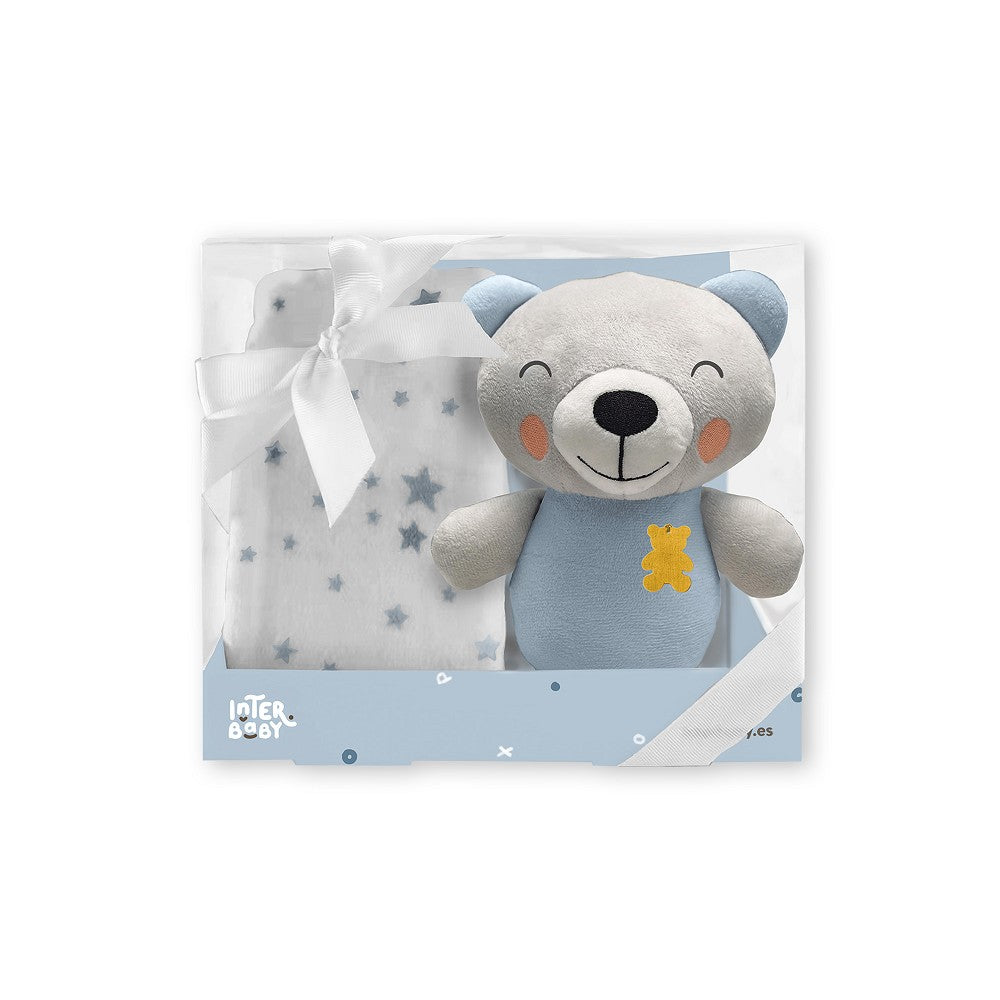 Interbaby Deken met knuffel beer