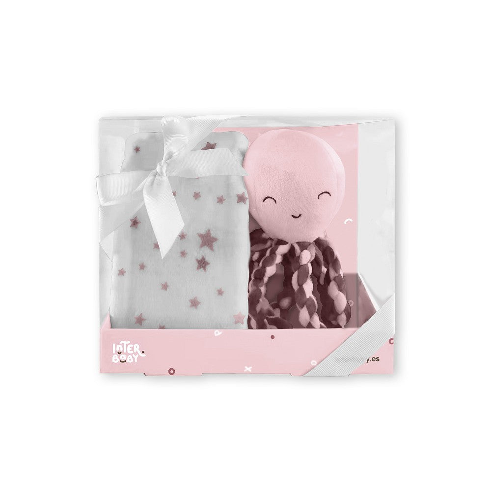 Interbaby Deken met knuffel inktvis