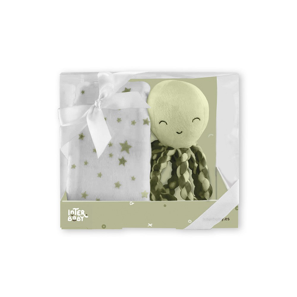 Interbaby Deken met knuffel inktvis