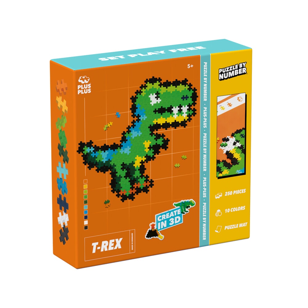 Plus-Plus puzzel op nummer T-rex