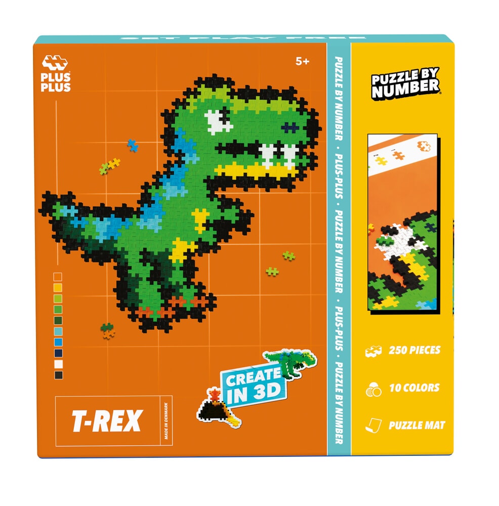 Plus-Plus puzzel op nummer T-rex