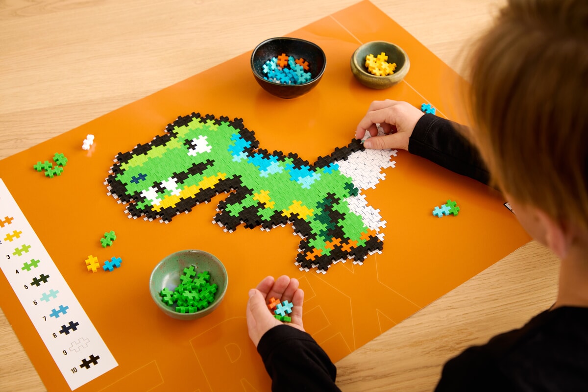 Plus-Plus puzzel op nummer T-rex