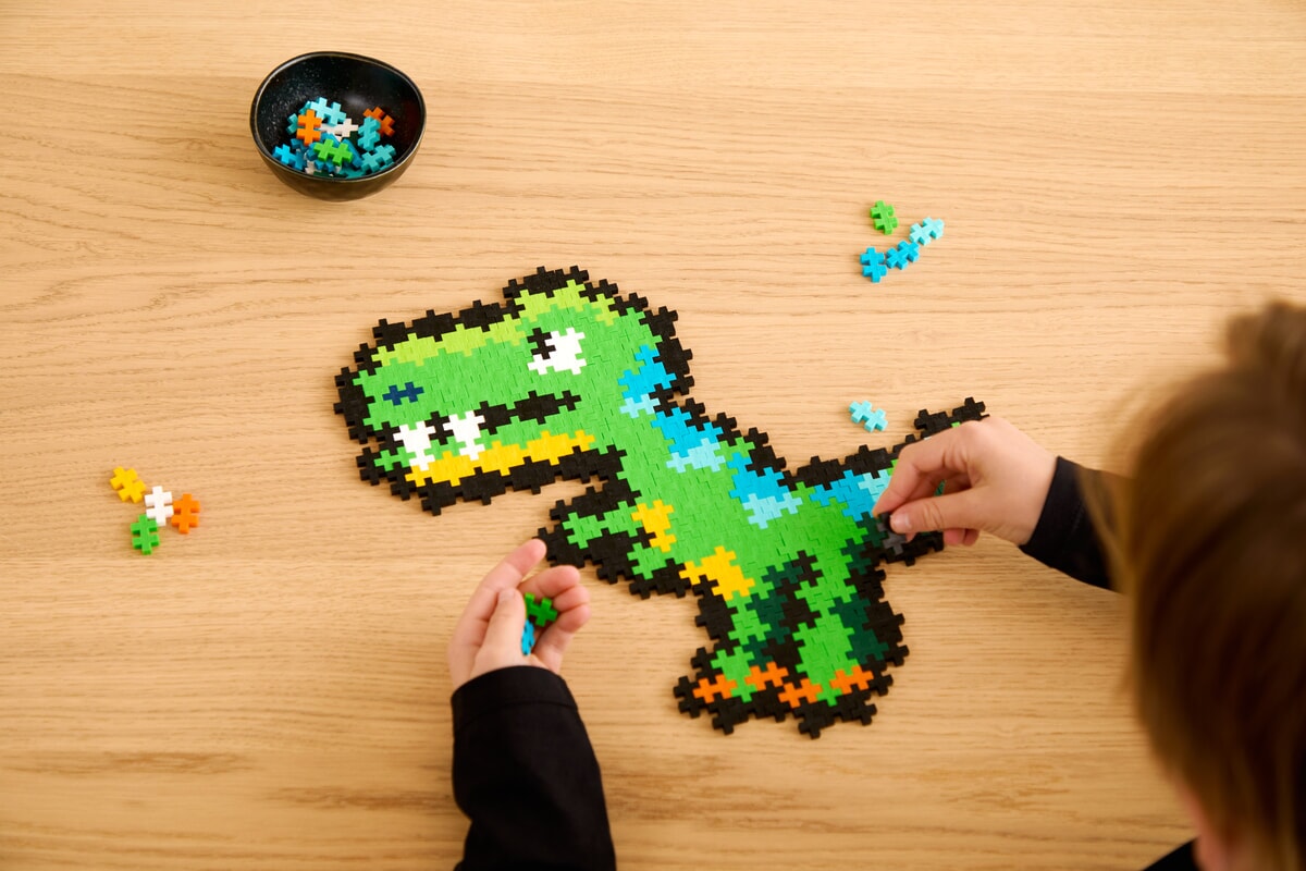 Plus-Plus puzzel op nummer T-rex