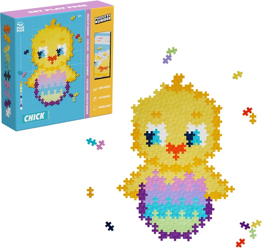 Plus-Plus puzzel op nummer Kuiken