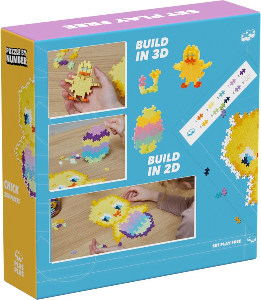 Plus-Plus puzzel op nummer Kuiken