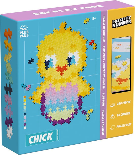 Plus-Plus puzzel op nummer Kuiken