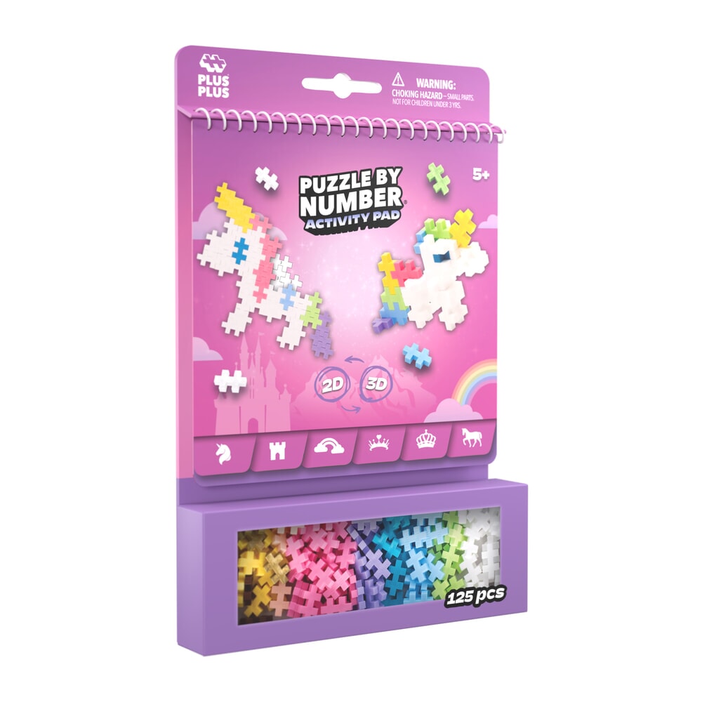 Plus Plus puzzel op nummer activity pad Fairy Tale