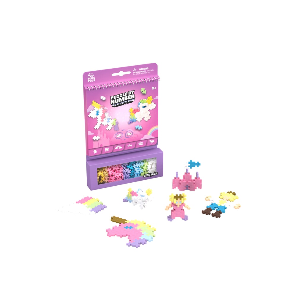 Plus Plus puzzel op nummer activity pad Fairy Tale