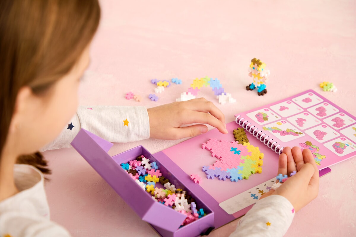 Plus Plus puzzel op nummer activity pad Fairy Tale