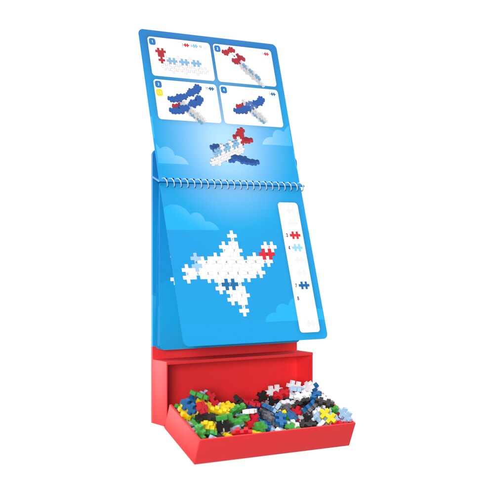 Plus Plus puzzel op nummer activity pad transport