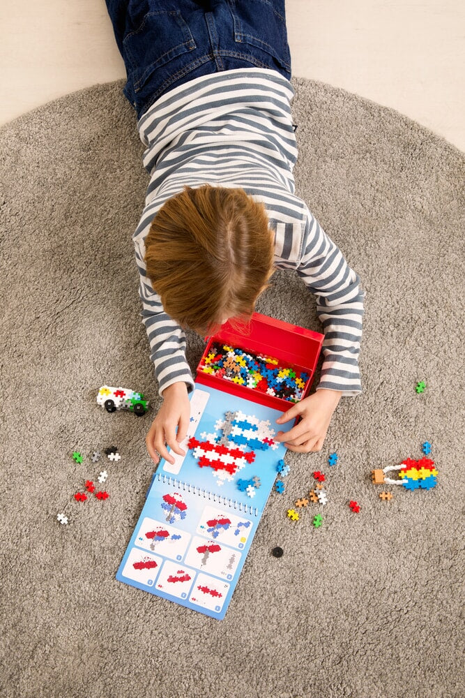 Plus Plus puzzel op nummer activity pad transport