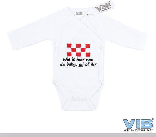 VIB Romper "Wie is hier nou de baby ?"
