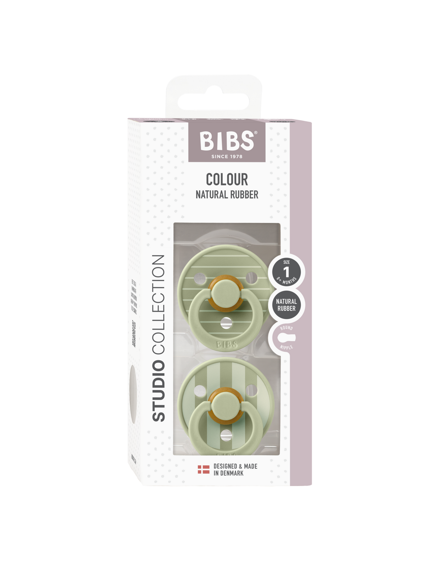 BIBS Studio Colour Pin 2 pack Sage
