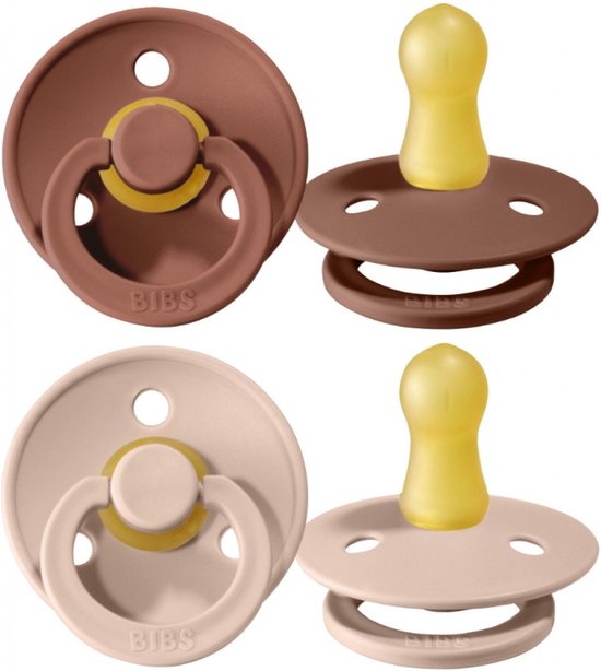 Bibs speen 2-pack colour Woodchuck/Blush T1