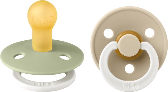 Bibs Speen 2-pack colour Sage Glow/Vanilla Glow T3