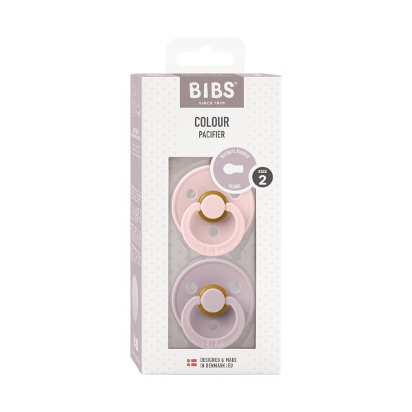 Bibs Speen 2-pack colour Blossom/Dusky lilac T2