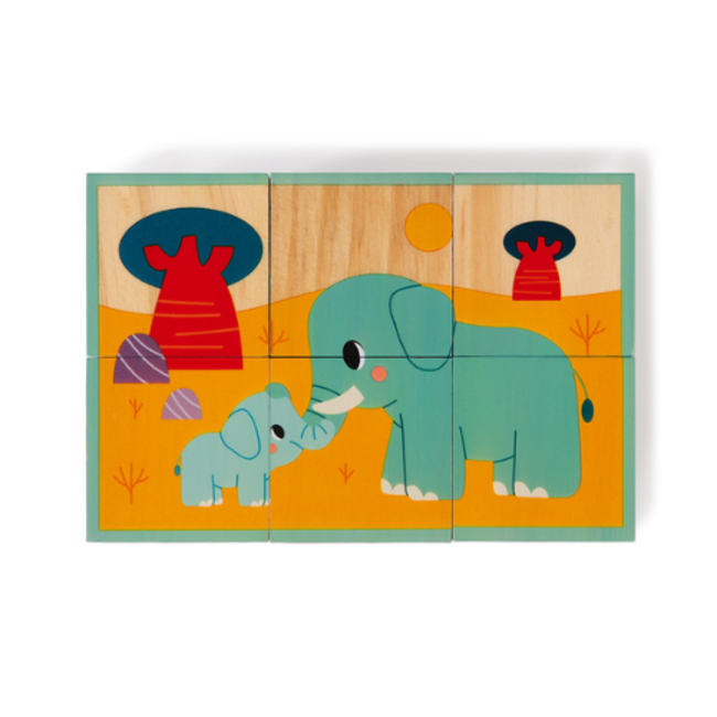 Janod WWF - Houten Blokpuzzel