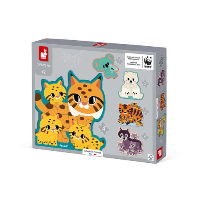 Janod WWF - Puzzelset dieren