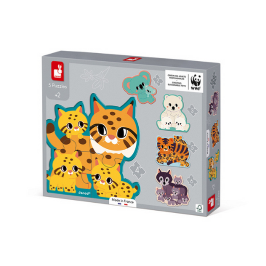 Janod WWF - Puzzelset dieren