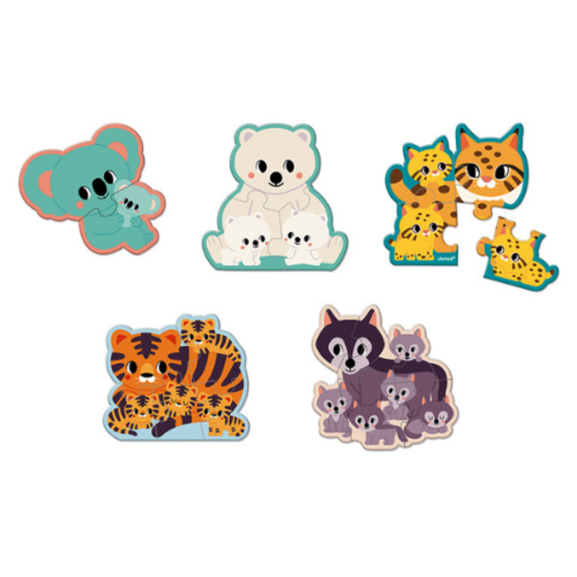 Janod WWF - Puzzelset dieren