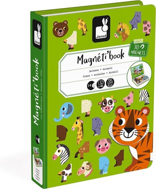 Janod Magneetboek - Dieren