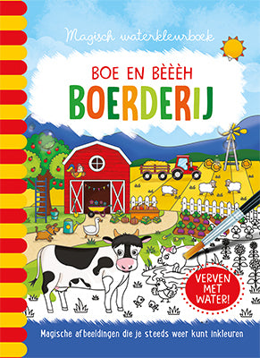 Magisch waterkleurboek Boe en bèèèh Boerderij